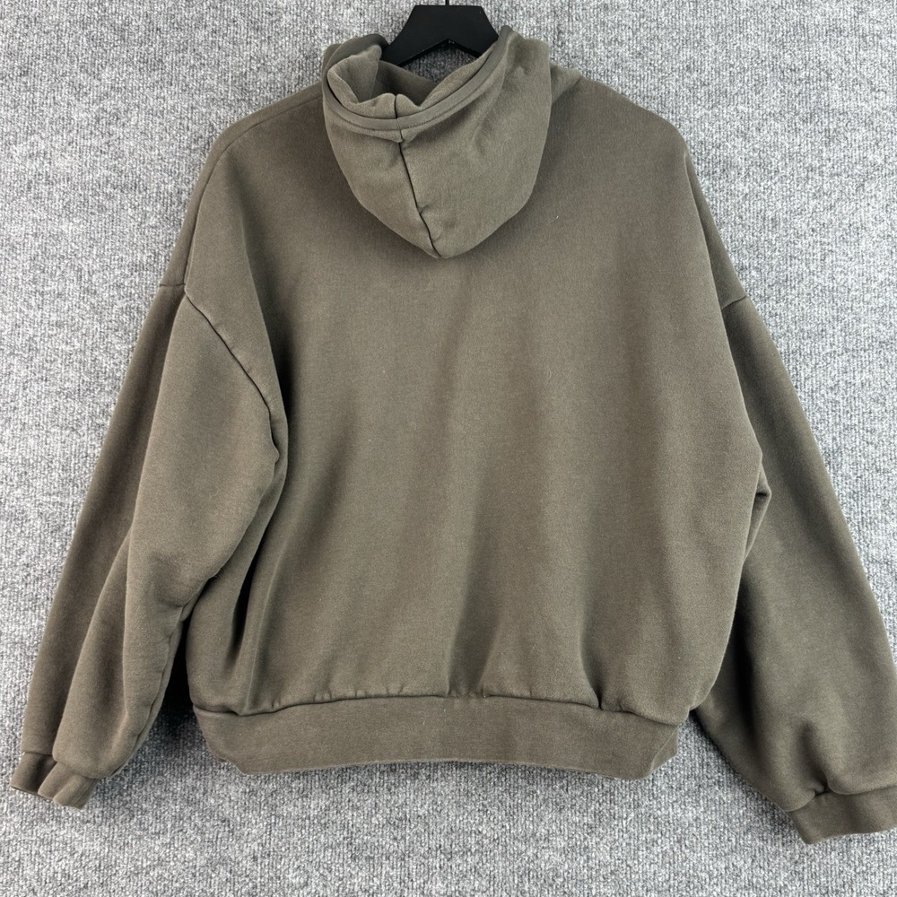 Essentials Fear Of God Hoodie Sweater Mens M Brown Fleece FOG Pullover Heavy - Picture 7 of 11